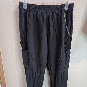 Black pants with chain